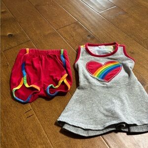 Ric rac & ruffle outfit girls size 3t spring summer